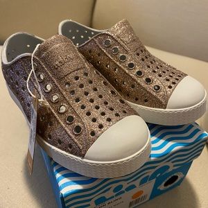 Native Toddler's Girl's Jefferson Bling Sneakers
